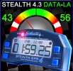 GPS Laptimer STEALTH-DATA V4 mit DATA+Lean Angle