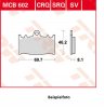 MCB602CRQ brake lining in frontSuzuki GSX-R 600/750 2001-2003