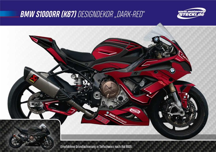 Premium-Designdekor DARK-RED [BMW-2019-dark-red] - 399.00 € - Motorrad -Stecki