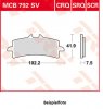 MCB792CRQ brake lining in front Ducati 1098 2007-2009