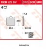 MCB829SV brake lining in front BMW S1000RR 2009-2018