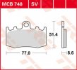 MCB748SV brake lining in front BMW K1200RS