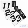 Race number stickers set of 2, black