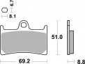 Bremsbelag SBS 634DS-2( weicher Biss) YZF1000 R1/2015-