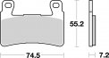 Bremsbelag SBS 734DC CBR600RR/2003-2004
