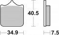 Brake pad SBS 762DC Aprilia RSV1000 Tuono R 2010-