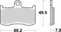 Bremsbelag SBS 782DC Daytona 675 D67LC/2006-2012