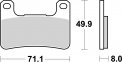 Almohadilla de freno SBS 806DC ZX10R/2008-2015