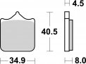 Almohadilla de freno SBS 870DS-1 mordedura tóxica S1000RR 09-18