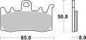 Almohadilla de freno SBS 900DS-2 mordida suave Ducati 899 14-15