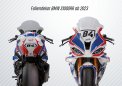 Racing-bodywork blue-white BMW S1000RR 2023- Foled