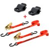 Set Lenker/Rahmen Abspann-Kammern+Spanngurte 2 Stück