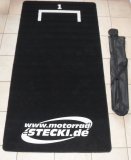 Motorrad Teppich 2x1m mit Stecki Logo