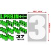 Zahlen Set für Pitboard Boxentafel groß
